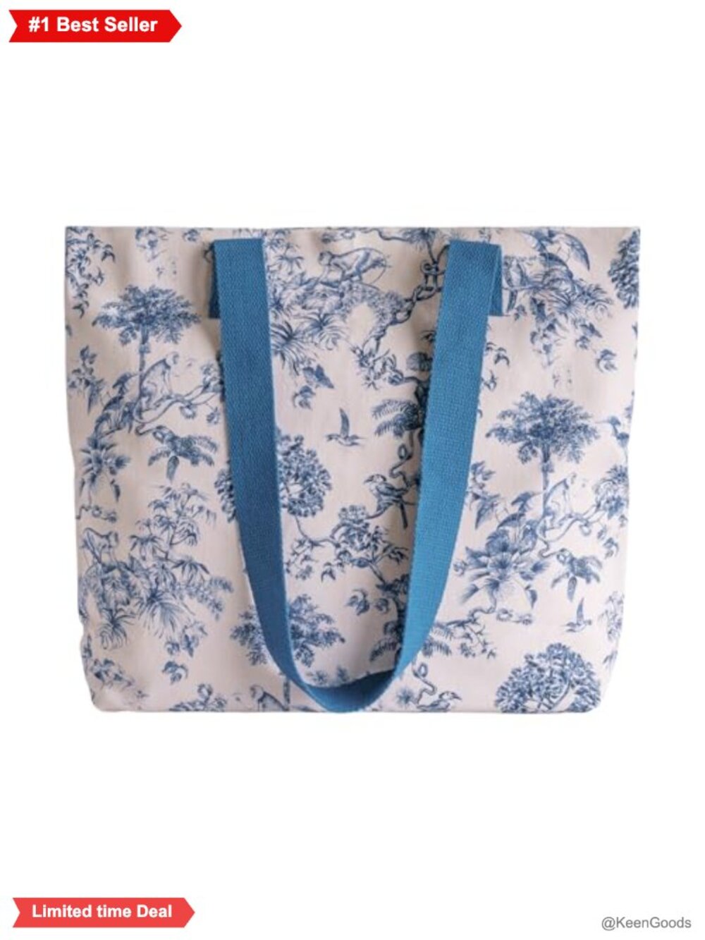 Cotton Canvas Tote Bag Reusable Shoulder Grocery Bag